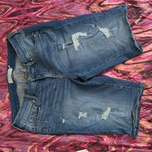 Torrid Knee Length Jean Shorts